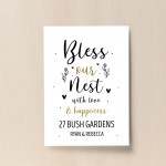 Bless This Home New Home House Warming Gift Print Friend Gift