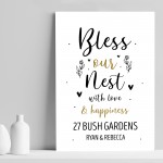 Bless This Home New Home House Warming Gift Print Friend Gift