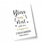 Bless This Home New Home House Warming Gift Print Friend Gift