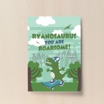 Personalised Sign For Boys Bedroom Dinosaur Print Decor Wall Art