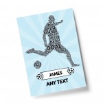 Football Bedroom Sign Personalised Football Print Boys Bedroom