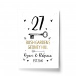 New Home Gift Personalised 1st First Home Home Decor Print Gift