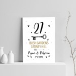 New Home Gift Personalised 1st First Home Home Decor Print Gift