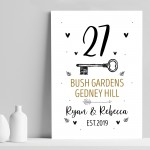 New Home Gift Personalised 1st First Home Home Decor Print Gift