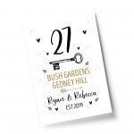 New Home Gift Personalised 1st First Home Home Decor Print Gift