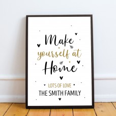 New Home Gift Personalised First Home Our First Home Print