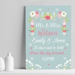 Wedding Day Gift For Husband Wife Wedding Day Couple Gift Print