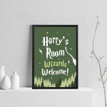 Personalised Boys Bedroom Sign Harry Boy Bedroom Wall Art Potter