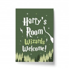 Boys Bedroom Sign Wizards Welcome Print Harry Boys Bedroom Art