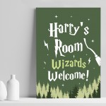 Boys Bedroom Sign Wizards Welcome Print Harry Boys Bedroom Art
