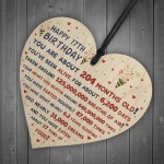 17th Birthday Gift For Daughter Son 17th Birthday Facts Heart