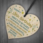 18th Birthday Gift For Daughter Son 18th Birthday Card Heart