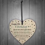 Funny 19th Birthday Gift For Daughter Son Wood Heart Card