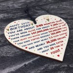 20th Birthday Gift For Daughter Son 20th Birthday Facts Heart