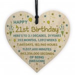 21st Birthday Gift For Daughter Son 21st Birthday Card Heart