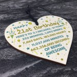 21st Birthday Gift For Daughter Son 21st Birthday Card Heart