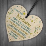 2nd Birthday Gift For Daughter Son 2nd Birthday Card Wood Heart