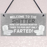 Bathroom Sign For Door Funny Bathroom Sign Shabby Chic Decor