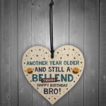 Brother Gifts Funny Novelty Wood Heart Birthday Gift From Sister