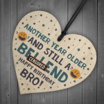 Brother Gifts Funny Novelty Wood Heart Birthday Gift From Sister