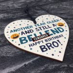 Brother Gifts Funny Novelty Wood Heart Birthday Gift From Sister