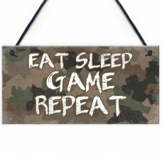 Gaming Sign Funny Gamer Gift For Boys Bedroom Decor ManCave Sign