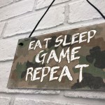 Gaming Sign Funny Gamer Gift For Boys Bedroom Decor ManCave Sign