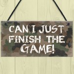 Gaming In Progress Sign Gaming Sign For Door Gift For Son Dad