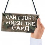 Gaming In Progress Sign Gaming Sign For Door Gift For Son Dad