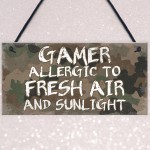Gaming Room Sign Gamer Gift Funny Son Dad Gift Man Cave Bedroom