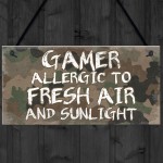 Gaming Room Sign Gamer Gift Funny Son Dad Gift Man Cave Bedroom