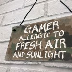 Gaming Room Sign Gamer Gift Funny Son Dad Gift Man Cave Bedroom