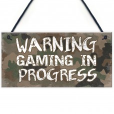 Gaming Sign For Door Hanging Boys Bedroom Plaque Im Gaming Sign