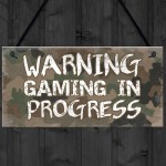 Gaming Sign For Door Hanging Boys Bedroom Plaque Im Gaming Sign