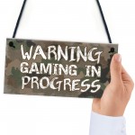 Gaming Sign For Door Hanging Boys Bedroom Plaque Im Gaming Sign