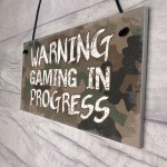 Gaming Sign For Door Hanging Boys Bedroom Plaque Im Gaming Sign