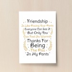 Best Friend Gift Funny Friendship Gift Print Thank You Birthday