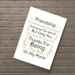 Best Friend Gift Funny Friendship Gift Print Thank You Birthday
