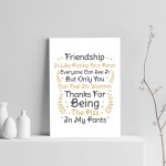 Best Friend Gift Funny Friendship Gift Print Thank You Birthday
