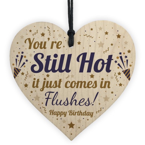 Birthday Gifts For Women 40th 50th Funny Wooden Heart 50th