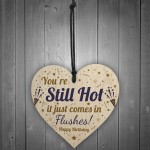 Birthday Gifts For Women 40th 50th Funny Wooden Heart 50th