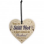 Birthday Gifts For Women 40th 50th Funny Wooden Heart 50th