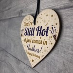 Birthday Gifts For Women 40th 50th Funny Wooden Heart 50th