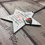 Robin Memorial Tree Hanging Decoration Dad Memorial Gift Star