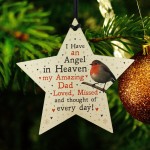 Robin Memorial Tree Hanging Decoration Dad Memorial Gift Star