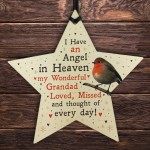 Robin Memorial Tree Hanging Decoration Grandad Memorial Gift