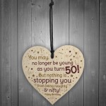 50th Birthday Gift For Men Women Funny 50th Birthday Card Sign