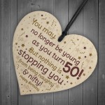 50th Birthday Gift For Men Women Funny 50th Birthday Card Sign