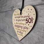 50th Birthday Gift For Men Women Funny 50th Birthday Card Sign
