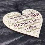 50th Birthday Gift For Men Women Funny 50th Birthday Card Sign